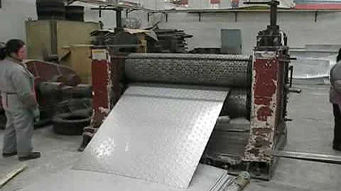 Steel Diamond Plate forming machine
