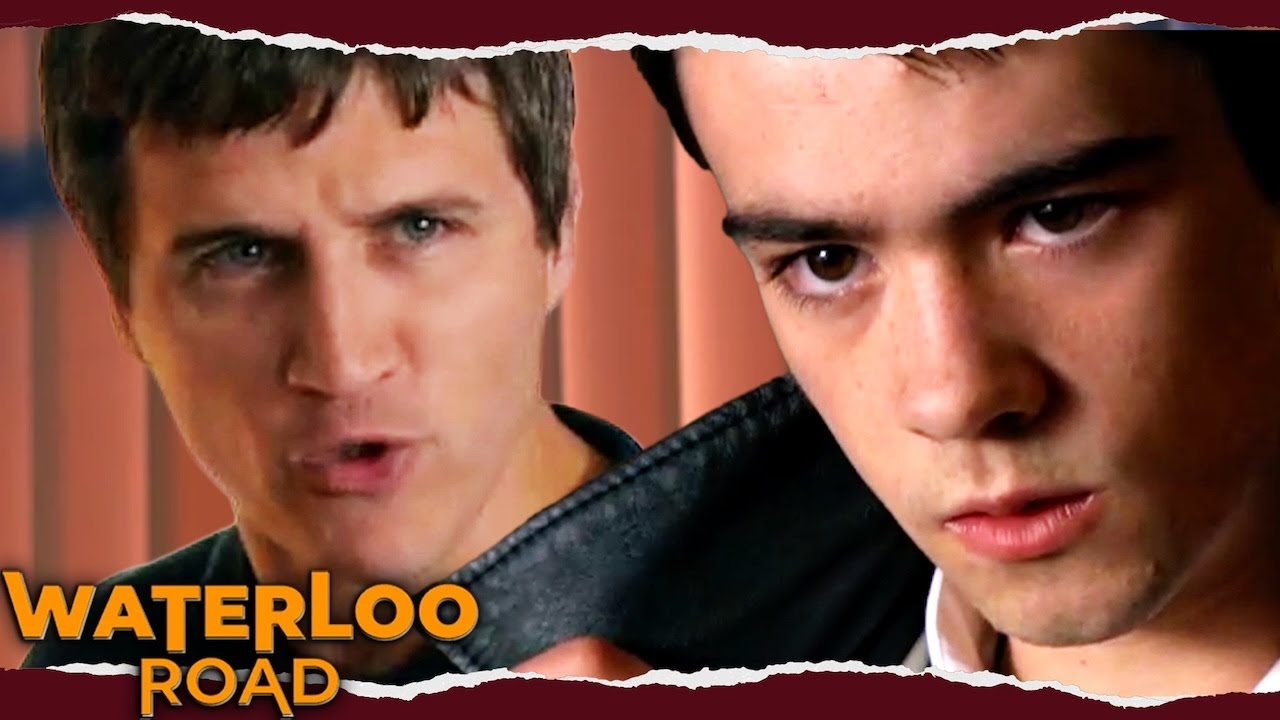 Finn seeks revenge on Chris, by vandalizing the staffroom
