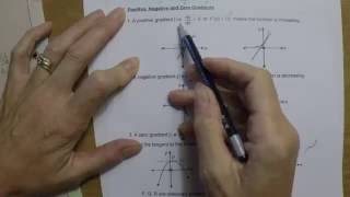 Positive Negative Zero Gradients