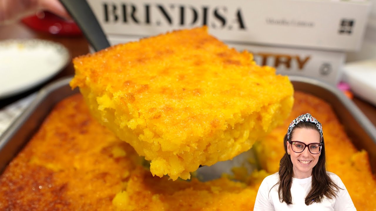 BOLO PAMONHA SUPER CREMOSO! FÁCIL, RÁPIDO E MUITO DELICIOSO! BOLO PAMONHA DE MILHO SEM TRIGO