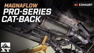 Jeep Wrangler Magnaflow Pro-Series Cat-Back Exhaust System (1997-2006 TJ)  Sound Clip & Install - YouTube