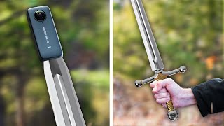 Insta360 Camera on a Sword!