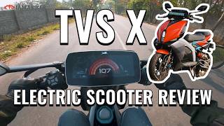TVS X Electric Scooter Ride Along Review - Ultimate Tech Showcase or Overpriced EV?