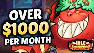 This Free-to-play player became a MEGA WHALE in IDLE HEROES screenshot 4