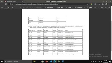 DBMS Question Set 05