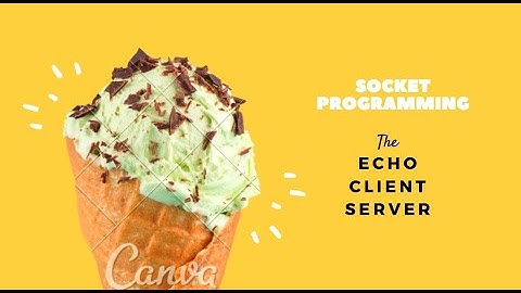 Socket Programming- Echo Client - Server Using Python