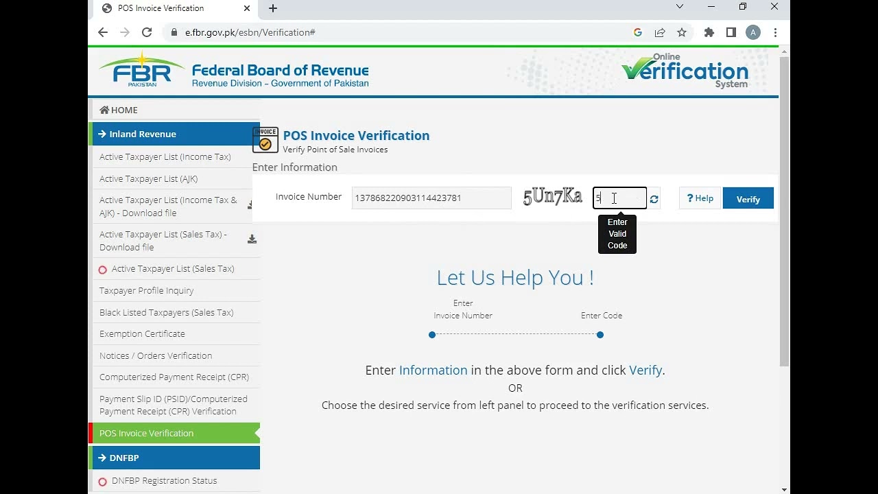 POS INVOICE VERIFICATION