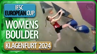 IFSC European Cup | Boulder Finals | Klagenfurt | Womens | 2024