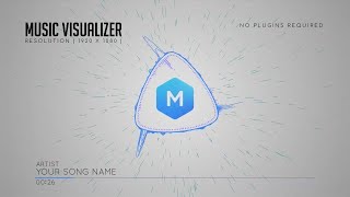 Triangular Music Visualizer After Effects Templates