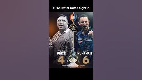 Luke Littler wins Night 2 of the Darts Premier League in Glasgow, beating Luke Humphries 6-5 #MANews