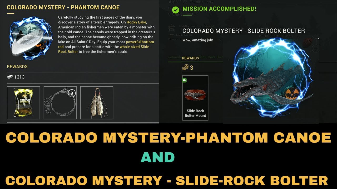 Fishing Planet, КАНОЭ «ЗАГАДКА КОЛОРАДО» — «ФАНТОМ» и КАНОЭ «ЗАГАДКА КОЛОРАДО» — «ОБРЫВНОЙ БОЛТЕР»