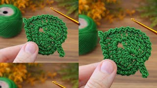 Wow! I explained the crochet leaf pattern, let's watch it #crochet #knitting