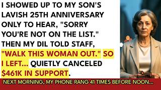 I Showed Up To My Son's Lavish 25th Anniversary Gala – Only To Hear, "Sorry, You're Not On The Li...