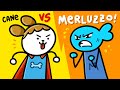 UOMOCANE contro UOMO MERLUZZO (Scottecs Toons con @TheMerluzz)