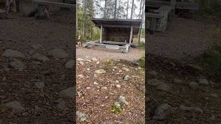 Campfire site by the lake, Hirvensalmi, Finland