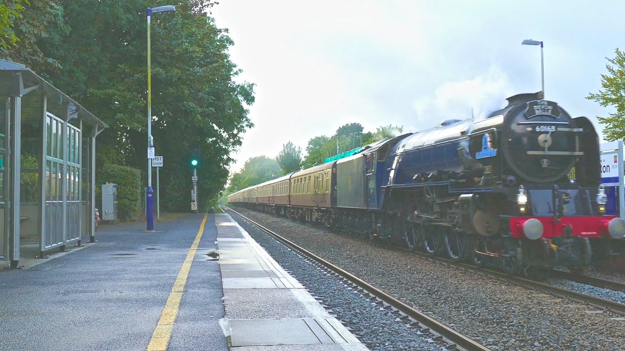 60163 Tornado Screams Through Bruton With The 12 Coach Devon Belle!!!