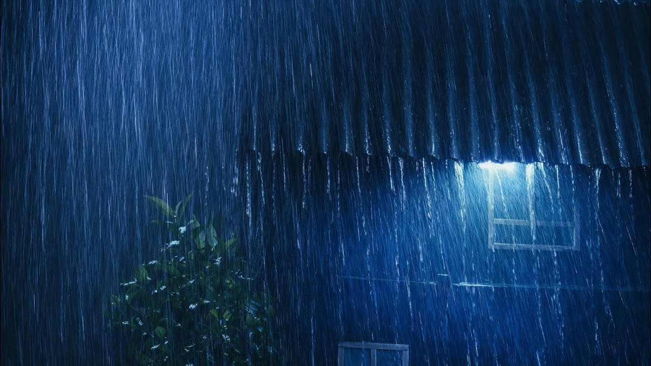 Deep Sleep Tonight | Night Rain on a Tin Roof for Anxiety & Insomnia Relief