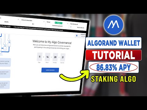 Algorand Wallet Tutorial for Staking & Airdrops (86.83% APY)
