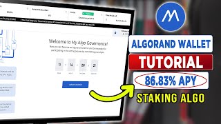 Algorand Wallet Tutorial for Staking & Airdrops (86.83% APY)