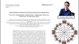 Finally Published🌞Secure Rotation Invariant Face Detection System for Authentication|CMC| ~xRay Pixy