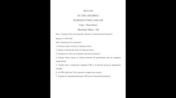 MCO - 024 June 2023 Question Paper