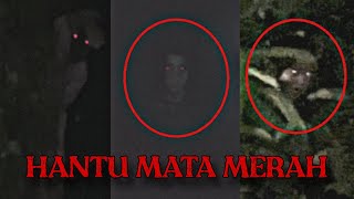 HANTU PEREMPUAN MATA MERAH | POCONG MATA MERAH TERBANG | HANTU NENEK BAWAH MEJA | JIN ATAS KERETA!