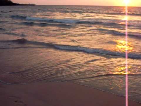 Sunset over Hapuna Beach