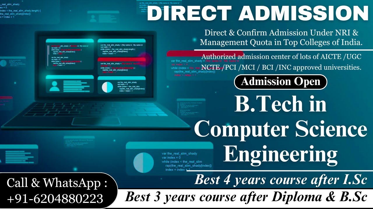 BEST 4 YEARS COURSE AFTER I.Sc - B.TECH IN COMPUTER SCIENCE ENGINEERING | BEST EDUCATION CONSULTANCY