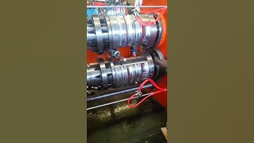 aluminum cold forging by roll forging machine #rollforging