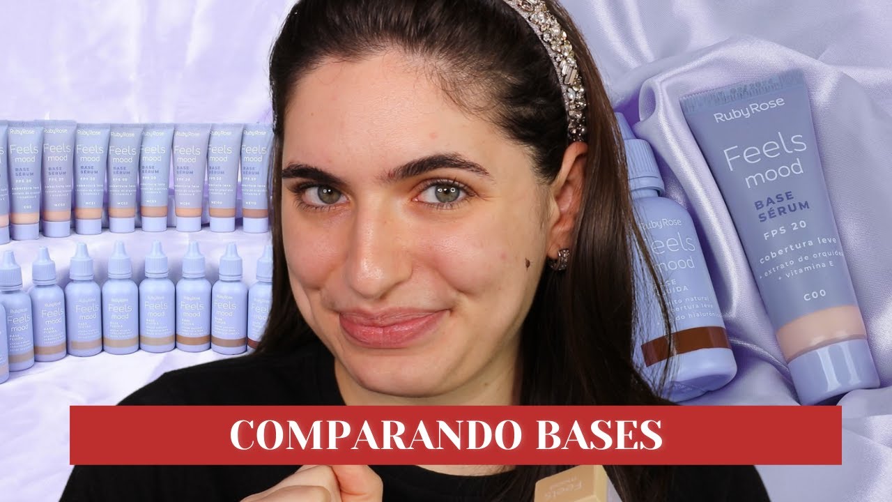 COMPARANDO BASES DA RUBY ROSE MOOD - Serum x Fluida