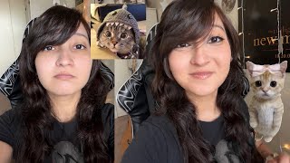 following a cat eye makeup tutorial by luvmamimi!! makeover glow up with me