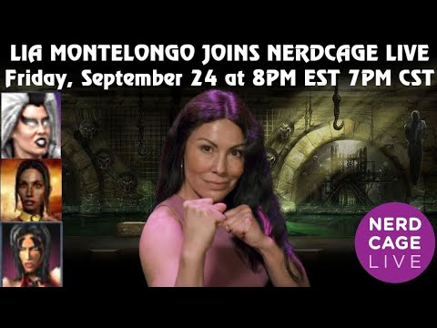 Lia Montelongo, Sindel from MK3 will be LIVE on NerdCage LIVE on FRIDAY Sept 24 @ 8PM EST 7PM CST