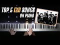 TOP 5 EXO SONGS ON PIANO | EXO Piano Cover by Pianella Piano