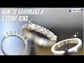 How To Handmake A 5 Diamond Ring How To Handmake A 5 Diamond Ring