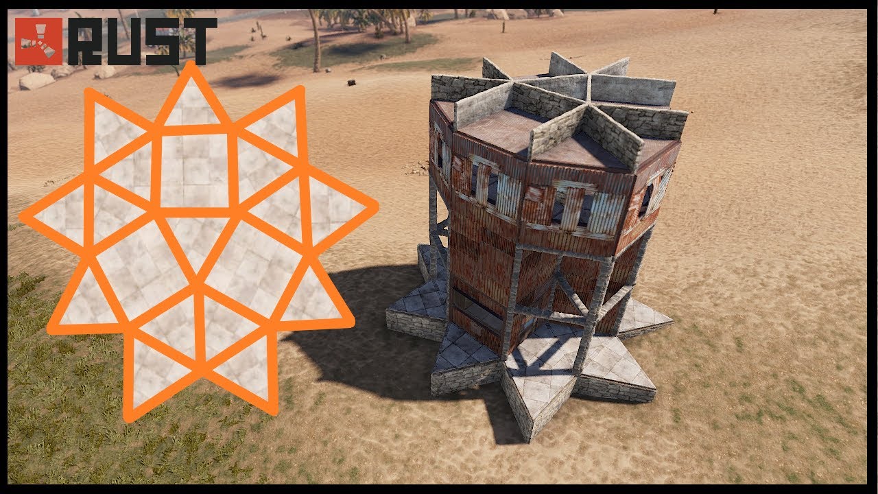 Rust Heli Base Design - 2 in 1 Defence and Heli Base - YouTube