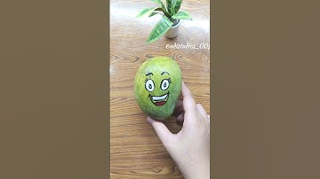 Painting on mango 🥭#art #shortvideo #painting #craft #shots
