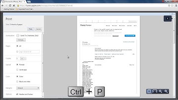 How to Print in Chrome