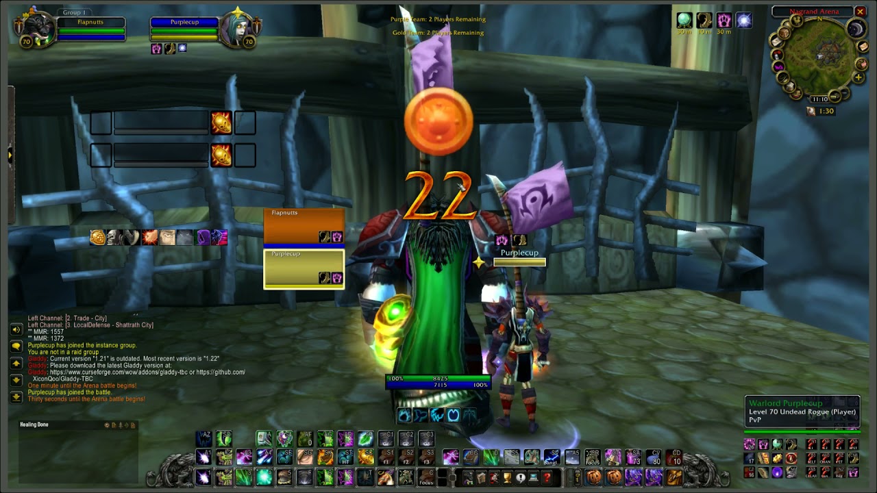 TBC Arena 2v2 - Resto Druid & Rogue 17NOV2021