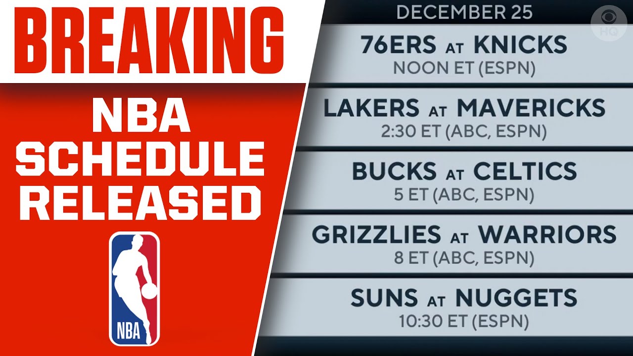 202223 NBA Schedule Released Lakers at Warriors, 76ers at Celtics