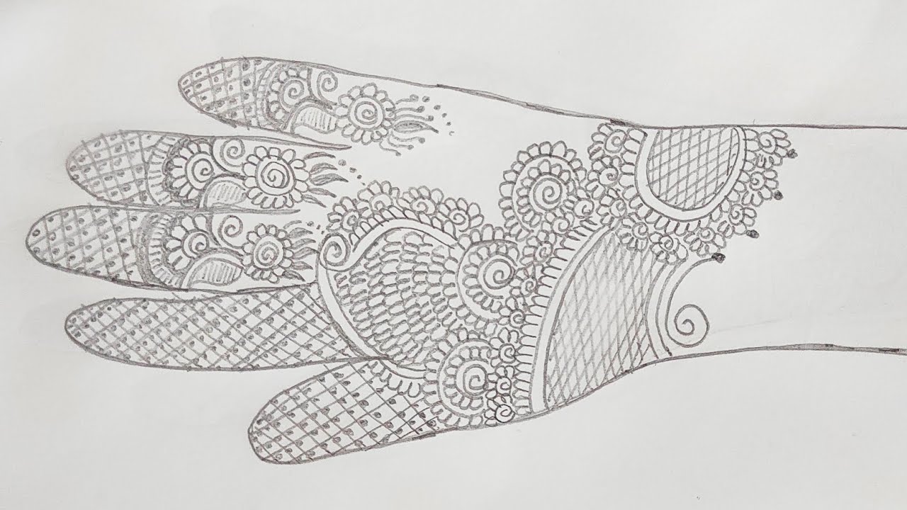 अगदी सोपी आणि साधी मेहंदी| front hand design|#mehndi#simplemehndi# 