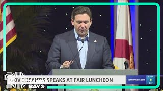 Gov. Ron DeSantis makes first public appearance in Tampa since dropping out of presidential race