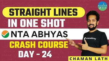 Straight Lines in One Shot | Crash Course Day 24 | Mission JEE | Chaman Lath