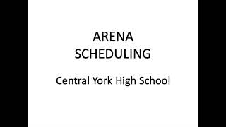 Arena Scheduling Information for April 2023
