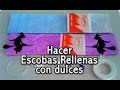 Escobas Rellenas de Dulces para niños_Halloween