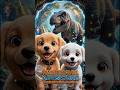 Puppies Time Travel to the Dinosaur Era! 🦖🐶#shorts, #funnyanimals, #usa, #trending