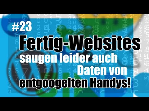 Fertig-Websites saugen auch Daten von entgoogelten Handys