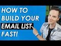 How to Build an Email List Fast and for Free — 5 List Building Tips