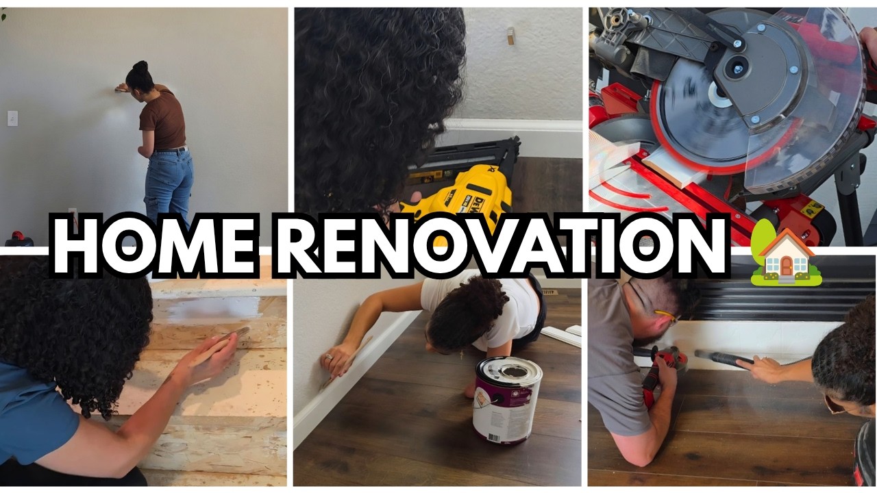 I Sanded for Nothing! 😩 New Baseboards | Stair Risers | Painting + More ...