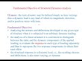 Lect 4 Fundamental Objectives of Structural Dynamic Analysis