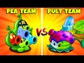 Pvz2 pea team vs pult team vs zombie level 10  who will win
